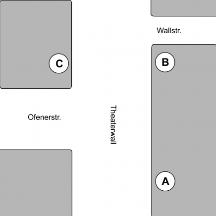Bussteige am Julius-Mosen-Platz